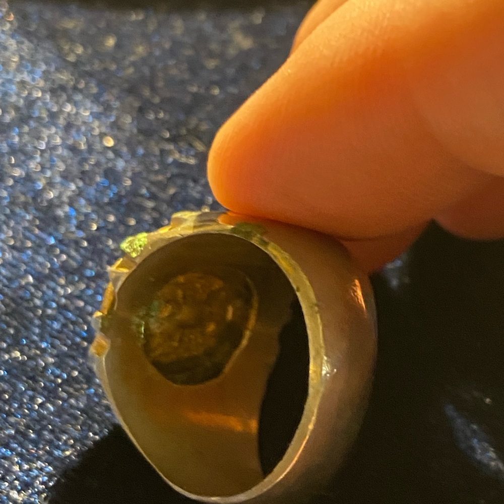 Men’s Emperador Maximilliano gold ring - Size 10